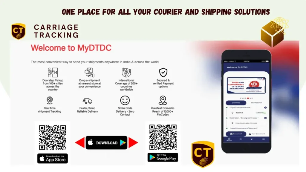 DTDC Tracking app