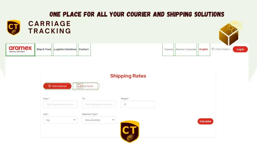 aramex shipping rate calculator