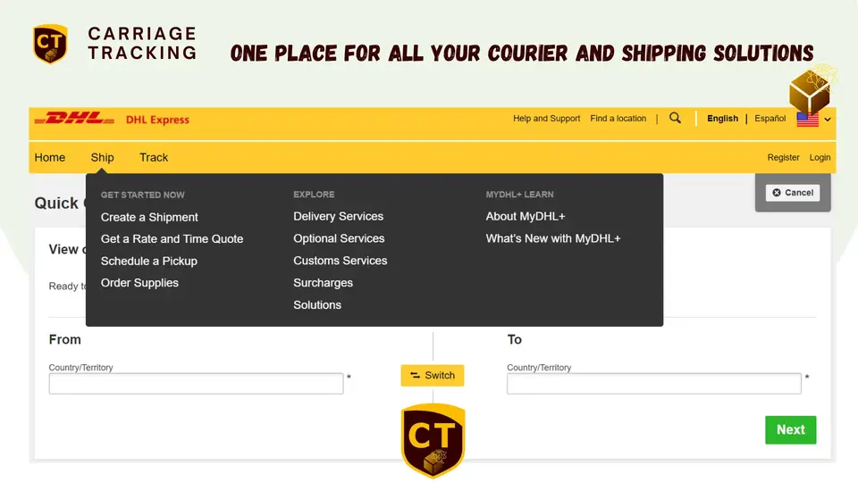 my DHL cost and quotes